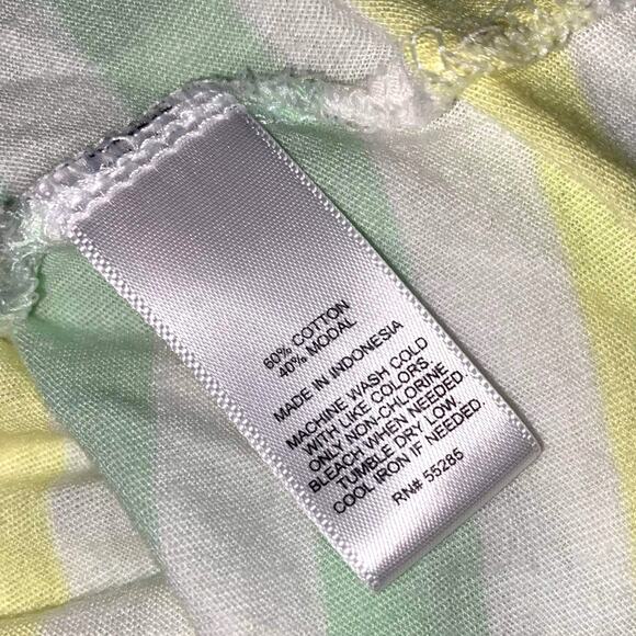 EXPRESS Green and Yellow Striped Racerback Tank - Picture 5 of 6